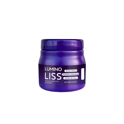 250G Protein Correction Hair Cream - Hair Straightening Treatment with Keratin & Coconut Oil for Frizzy, Damaged Hair - Long Lasting Smoothness & Shine