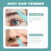 VICASKY Electric Eyebrow Razor Hair Removal Tool Multipurpose Trimmer for Eyebrows and Nose Hair with Detachable Washable Head Rotation Cutter Design view 3