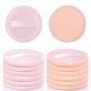 12 PCS Face Makeup Sponge, 2 Colors Round Makeup Sponges 2.3 Inch Cotton Pressed Makeups Pads Velour Puffs for Cosmetic for Men Women Faces Body Foundation Supplies view 1
