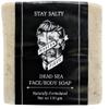 Modern Pirate Face and Body Soap Trio | DEAD SEA, AUSTRALIAN RED CLAY, BAY RUM SHAVE + FACE SOAPS | Smoothes, Mositurizes, Exfoliates | Naturally fortumated 3 x 110 grams bars view 4