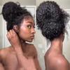 Kiss darling LASHES Afro Kinky Curly 360 Lace Closure Human Hair Only 8inch 4C Curly Transparent 360 Full Lace Frontal Closure Free Part with Baby Hair view 1