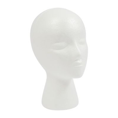 PERFERATE 12 Packs Foam Wig Head Stand Hat Wig Foam Mannequin Styrofoam Mannequin Head Styrofoam Heads Model Display for Masks Hats Hair, Hairpieces, Salon and Store
