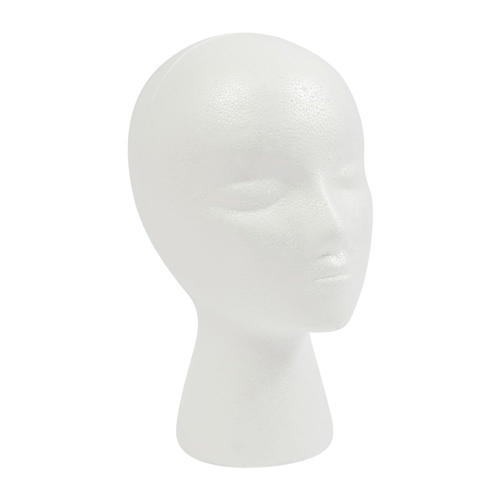 PERFERATE 12 Packs Foam Wig Head Stand Hat Wig Foam Mannequin Styrofoam Mannequin Head Styrofoam Heads Model Display for Masks Hats Hair, Hairpieces, Salon and Store