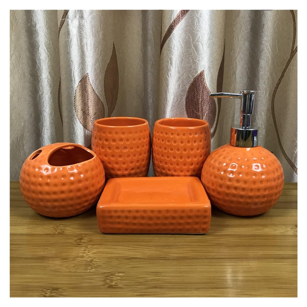 Bathroom Set Five-piece Circular Carving