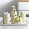Bathroom Kit Supplies Ceramic Mouthwash Cup Toothbrush Holder Emulsion Bottle view 2
