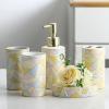 Bathroom Kit Supplies Ceramic Mouthwash Cup Toothbrush Holder Emulsion Bottle view 3