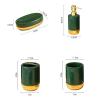 Wash Five-piece Bathroom Smooth Gold Mouthwash Cup Toothbrush Holder view 4