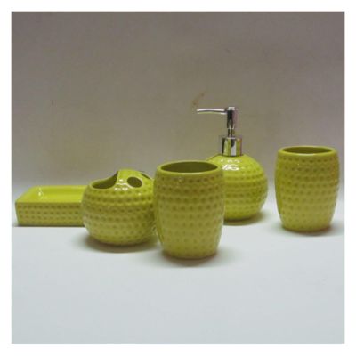 Bathroom Supplies 5-piece Toiletries Set Dispenser Bottle Mouthwash Cup Soap