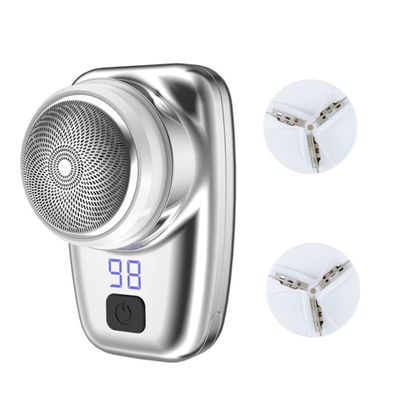 Mini Portable Electric Shaver for Men, USB Rechargeable Waterproof Face for Travel & Personal Grooming