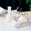 Bathroom 6-piece Toiletries Set Supplies Toothbrush Cup view 2