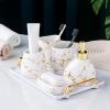 Bathroom 6-piece Toiletries Set Supplies Toothbrush Cup view 3