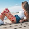 129Pcs Valentines-Day Kiss Red-Lip Tattoos -15Sheets Tattoos Temporary Stickers Red Kiss Lip Print Waterproof Fake Tattoo for Kids Women Girls Kids Face Body Valentine Gifts Party Favors Decorations view 3