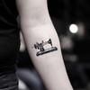 Sewing Machine Temporary Fake Tattoo Sticker (Set of 2) view 1