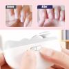 2 in 1 Electric Nail Clippers, 2026 New 2 Speeds Automatic Nail Clippers, Multifunctional Nail Trimmer with Polishing Light and Storage for Fingernail and Toenail (Pink) view 3