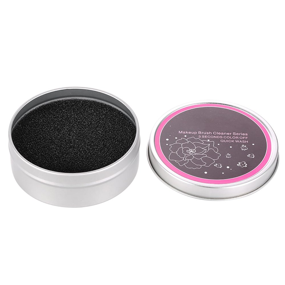 LUCKDANO Brush Color Removal Sponge - Quick & Easy Makeup Brush Cleaning Tool - Compact Design for Travel Durable & Soft Material