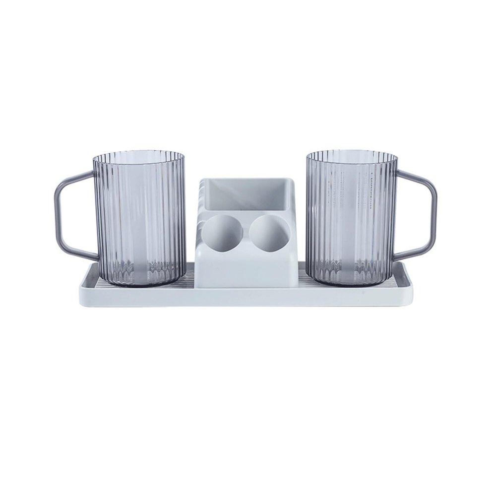 4-piece Kit Bathroom Set Mouthwash Cup Toiletries Brushing Utensils