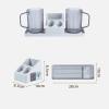 4-piece Kit Bathroom Set Mouthwash Cup Toiletries Brushing Utensils view 2