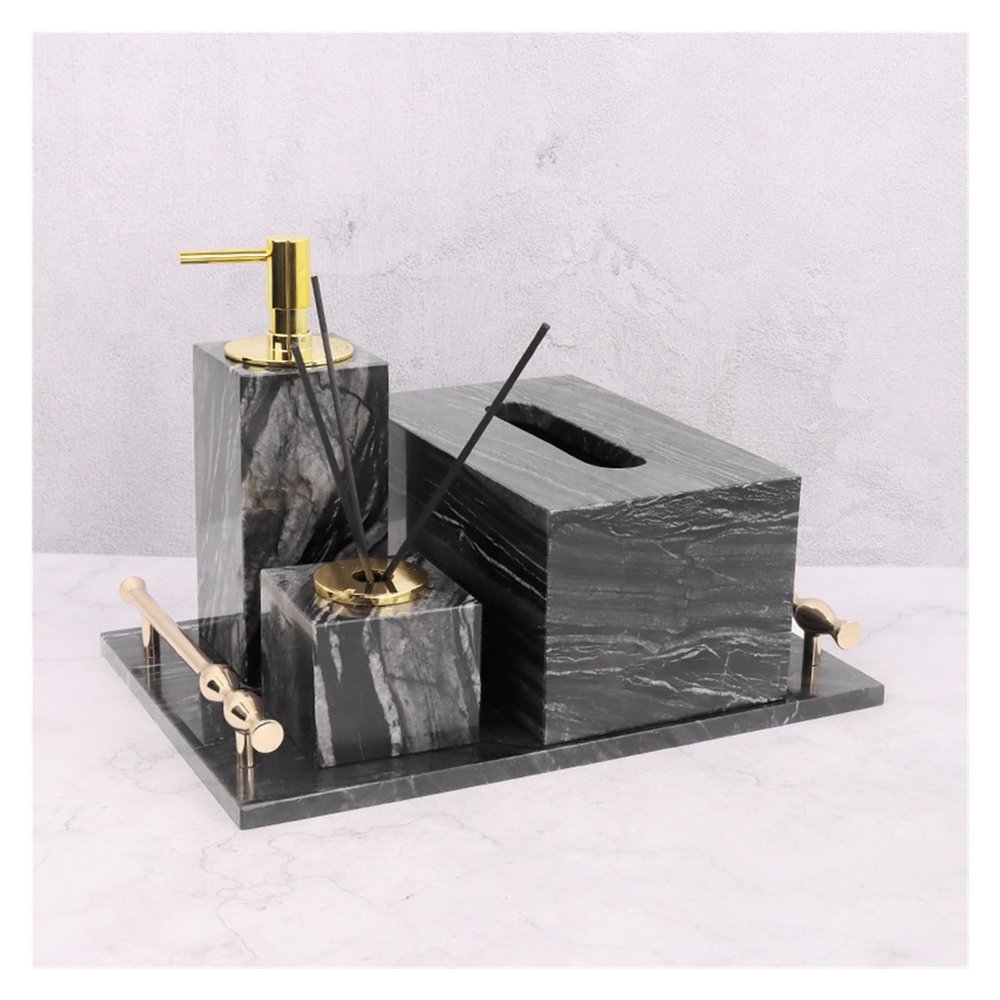 Bathroom Vanity 4-piece Toiletries Set Ceramic For Household Use