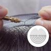 60 Pcs Heat Shield Guards for Hair Extensions, Clear K Tip Spacer Template, Single Hole Round Fusion Glue Protector Templates with Scale for Hair Extension view 3
