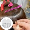 60 Pcs Heat Shield Guards for Hair Extensions, Clear K Tip Spacer Template, Single Hole Round Fusion Glue Protector Templates with Scale for Hair Extension view 4