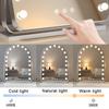 Arch Makeup Mirror with Lights, Table Mirror LED, Lighted Hollywood Vanity Mirrors, 3 Color Modes, Dimmable Light, 360 Rotation, Dressing Room & Bedroom(White,32 * 44cm/12.5 * 17.3in) view 3