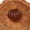 SHERCHPRY Handmade Rattan Wig Stand Holder Wicker Hair Display Rack for Salon Hat Storage Rustic Mannequin Head Organizer for Wigs Caps view 3