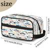 Fragtreess Personalized City Car Bus Toiletry Bag Travel - Custom Name Text Water-Resistant Organizer with Handle, Wash- Bag Large Capacity for Boys,Shaving Bag Waterproof for Shower,Sports view 2