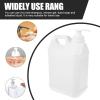 FUOYLOO Jug Shampoo Dispenser Plastic Liquid Cosmetics Storage Container Refillable Shower Bottle Pump and Anti-Theft Seal Jug Laundry Soap Dispenser view 4