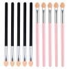 10Pcs Eye Shadow Applicator Sticks Eyeshadow Sponge Applicator Double Sided Reusable Eye Shadow Applicator Sponge Tip Portable Makeup Brushes Professional Makeup Applicator for Women view 1