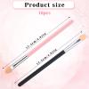 10Pcs Eye Shadow Applicator Sticks Eyeshadow Sponge Applicator Double Sided Reusable Eye Shadow Applicator Sponge Tip Portable Makeup Brushes Professional Makeup Applicator for Women view 2