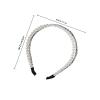 Luxshiny Double Row Rhinestone Headband Fashion Hair Hoop for Women and Elegant Sparkling Hair Accessory for Wedding Party and Daily Wear view 2