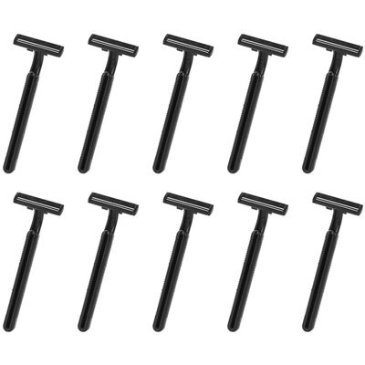 COOLHIYA 10pcs Disposable Tattoo Body Shavers for Women and Men Carbon Steel Hair Remover Razors for Back Arm and Facial Use Lightweight Portable Plastic Trimmers