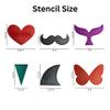 Flexible Bikini Stencil Set for Pubic Hair Trimming view 2