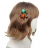 2 Pcs Star Shaped Hair Clips, Cute Green and Orange Hair Barrettes, Decorative Bobby Pins for Women Gift,Y2K Accessories view 1