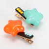 2 Pcs Star Shaped Hair Clips, Cute Green and Orange Hair Barrettes, Decorative Bobby Pins for Women Gift,Y2K Accessories view 2