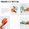 2 Pcs Star Shaped Hair Clips, Cute Green and Orange Hair Barrettes, Decorative Bobby Pins for Women Gift,Y2K Accessories view 4