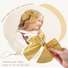 doboi 8PCS Baby Girls Hair Clips Fable Hair Bows Cotton Linen view 3