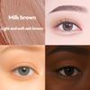 keybo Double Lasting Gel Eyeliner Pencil Waterproof Eyeliner, Long Lasting Gel Formula, Smooth Glide Brown & Black Eye Pencil for Women, Smudge-Proof Creamy Eye Makeup (10. Milk Brown) view 2