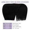 Fshine Long Weft Tape in Human Hair Extensions 50 gram 22 Inch Jet Black view 3