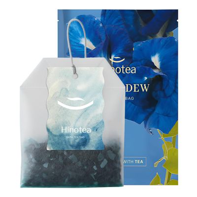HINOTEA Oriental Bath Tea Bag (1.06 oz) Ocean Dew | Curated by Professional Spa Sommelier | Traditional Botanical & Marine Tea Blend with Green Tea & Peppermint | Natural Rejuvenating Bath Therapy
