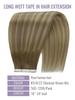 Fshine Tape in Weft Hair Extensions Human Hair, 20 Inch Balayage 50 g view 3