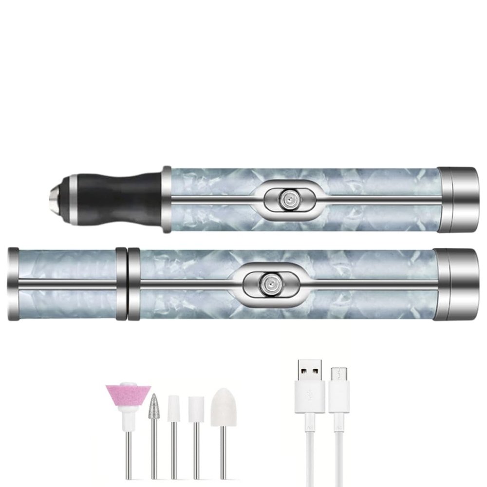Cordless Electric Nail Drill 15000RPM Professional Nail File Machine for Acrylic Gel Nails Manicure Pedicure Tool