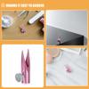 NULYLU 2pcs Metal Cosmetic Pencil Sharpener for Women Dual-Edge Lip Liner and Eyebrow Sharpener Makeup Tool with User-Friendly Design for Eyeliner and Beauty Pencils view 3