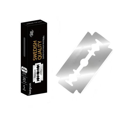 Double Edge Safety Razor Blades 100PCS, Platinum Stainless Steel with PTFE and Tungsten-Chromium Coated Edges for Gentle, Close Shaves
