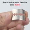 Double Edge Safety Razor Blades 100PCS, Platinum Stainless Steel with PTFE and Tungsten-Chromium Coated Edges for Gentle, Close Shaves view 3