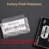 Double Edge Safety Razor Blades 100PCS, Platinum Stainless Steel with PTFE and Tungsten-Chromium Coated Edges for Gentle, Close Shaves view 4