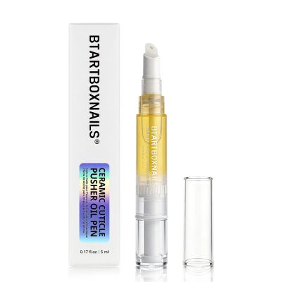 BTARTBOXNAILS 4-in-1 Ceramic Cuticle Pusher Oil Pen, 0.17 fl.oz / 5 ml