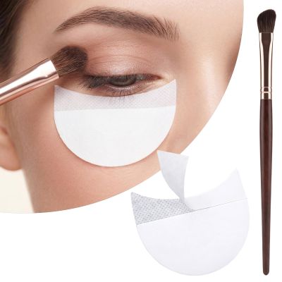 150 Pcs Eyeshadow Shields Eyeshadow Stencil Tape Lint Free Eye Shadow Stencil Stickers Gel Pad Under Eye Patches for Face Eyelash Extensions Women Eyeliner Lip Tinting Tool Prevent Makeup Residue