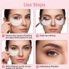 150 Pcs Eyeshadow Shields Eyeshadow Stencil Tape Lint Free Eye Shadow Stencil Stickers Gel Pad Under Eye Patches for Face Eyelash Extensions Women Eyeliner Lip Tinting Tool Prevent Makeup Residue view 4