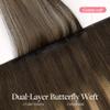 GOO GOO Butterfly Weft Hair Extensions, Invisible Comfortable Genius Weft view 2